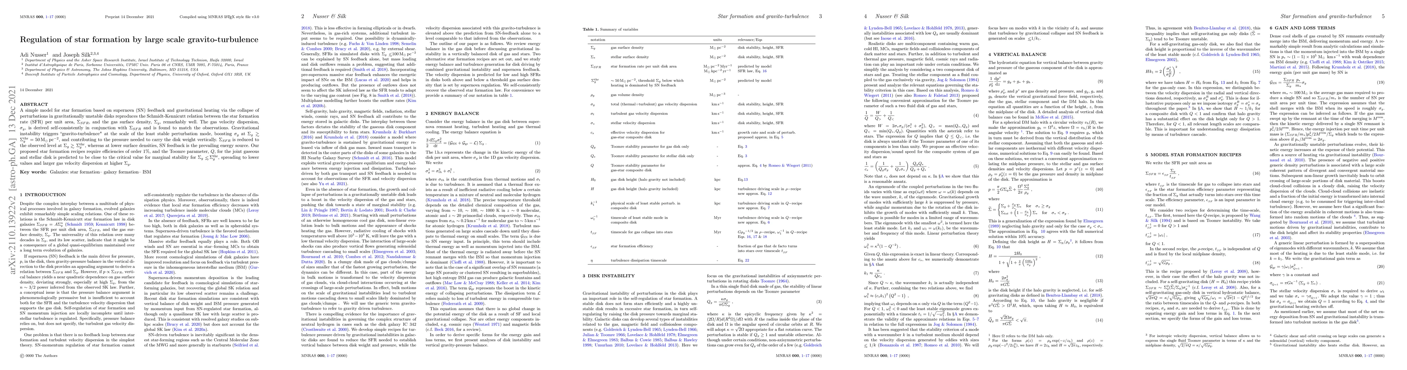 Thumbnail for Regulation of star formation by large scale gravito-turbulence