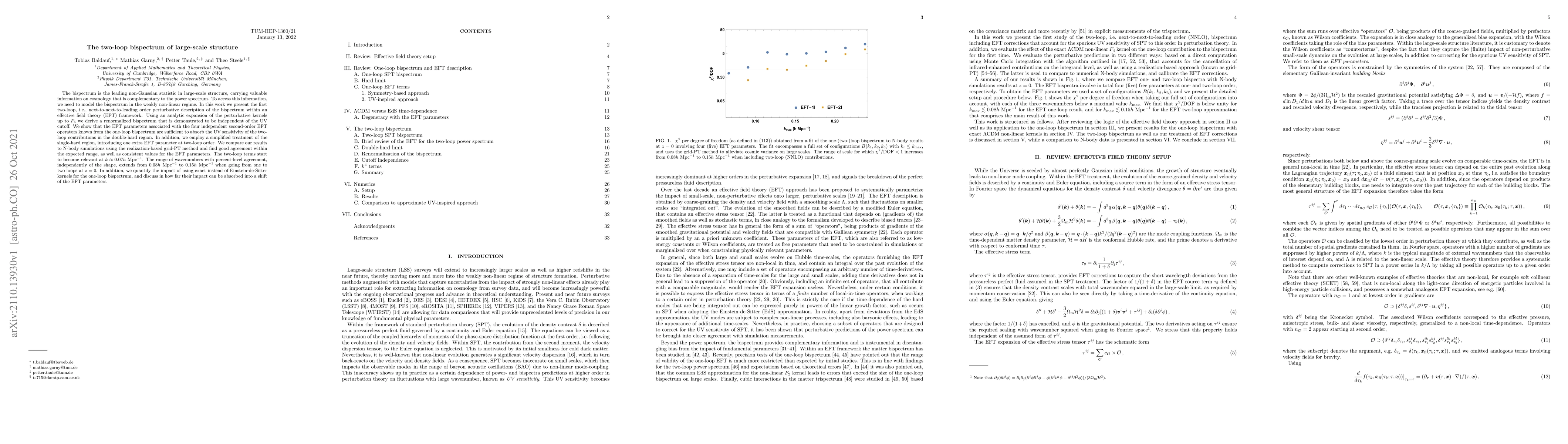 Thumbnail for The two-loop bispectrum of large-scale structure
