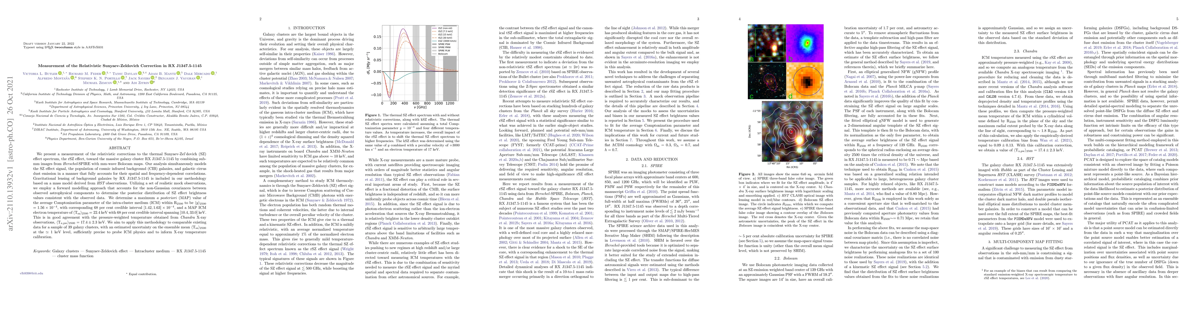 Thumbnail for Measurement of the Relativistic Sunyaev-Zeldovich Corrections in RX
  J1347.5-1145
