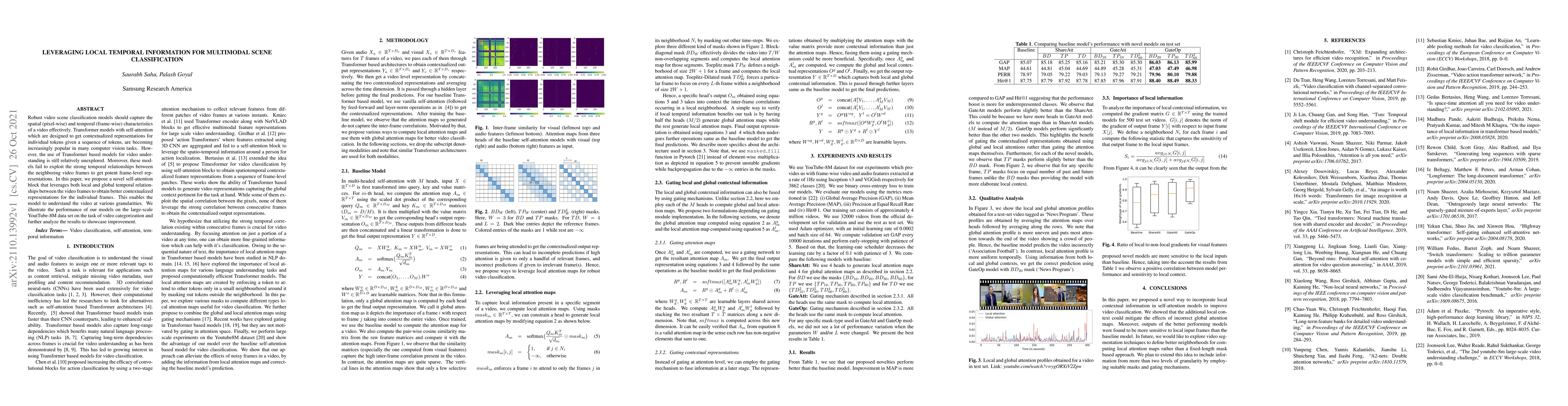 Thumbnail for Leveraging Local Temporal Information for Multimodal Scene
  Classification