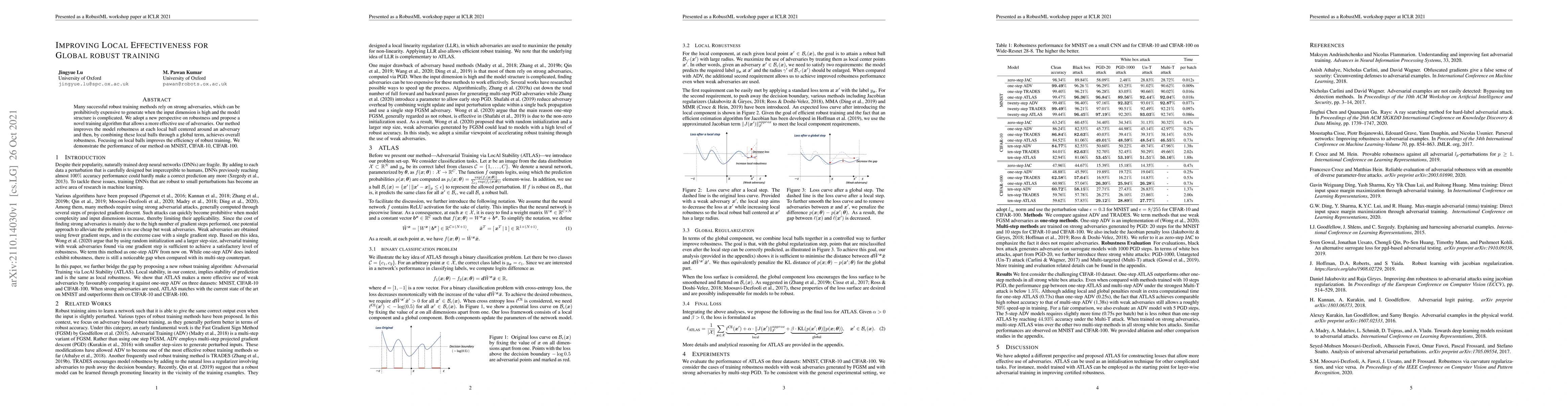 Thumbnail for Improving Local Effectiveness for Global robust training