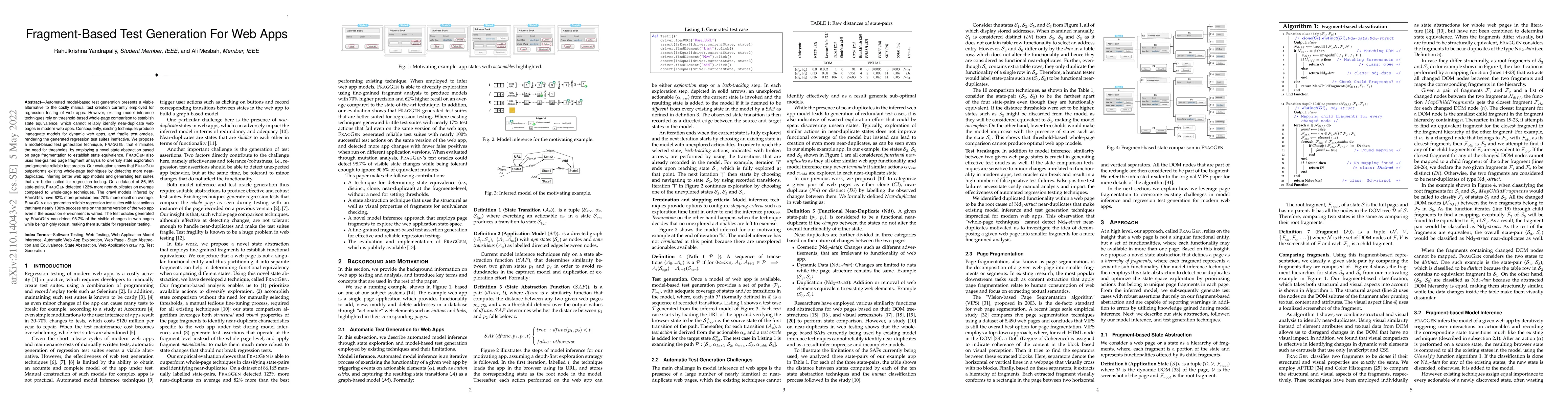 Thumbnail for Fragment-Based Test Generation For Web Apps