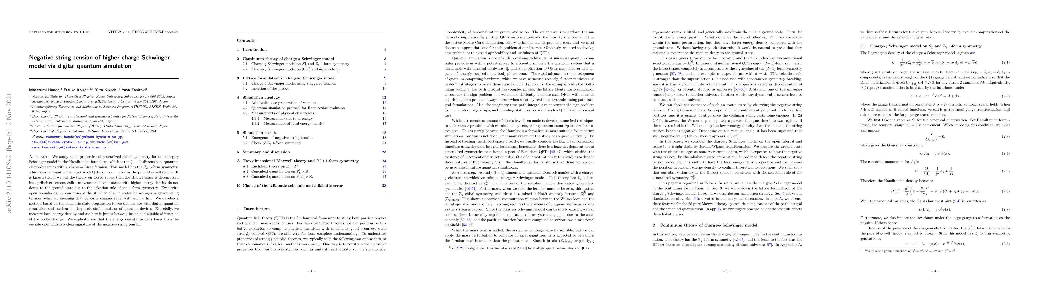 Thumbnail for Negative string tension of higher-charge Schwinger model via digital
  quantum simulation