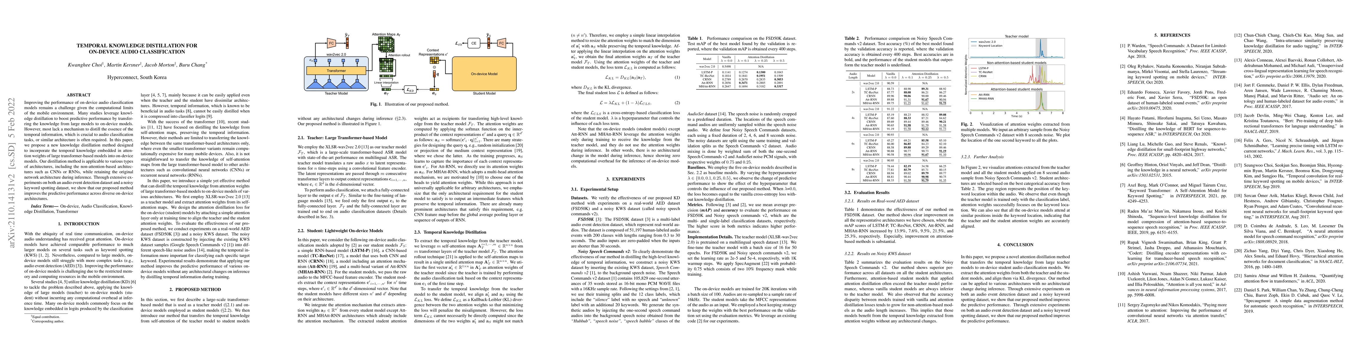 Thumbnail for Temporal Knowledge Distillation for On-device Audio Classification