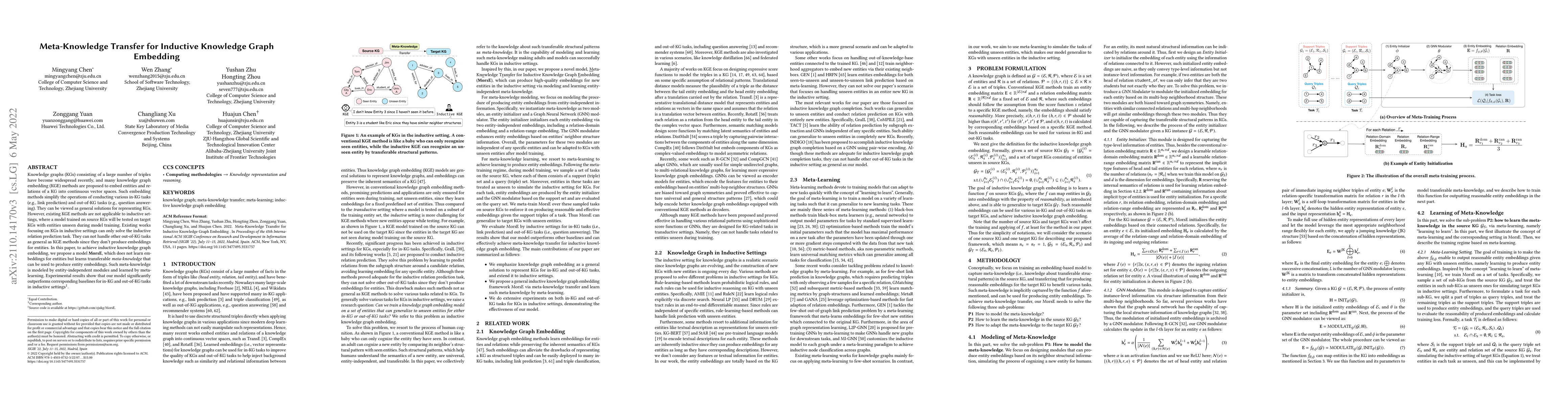 Thumbnail for Meta-Knowledge Transfer for Inductive Knowledge Graph Embedding