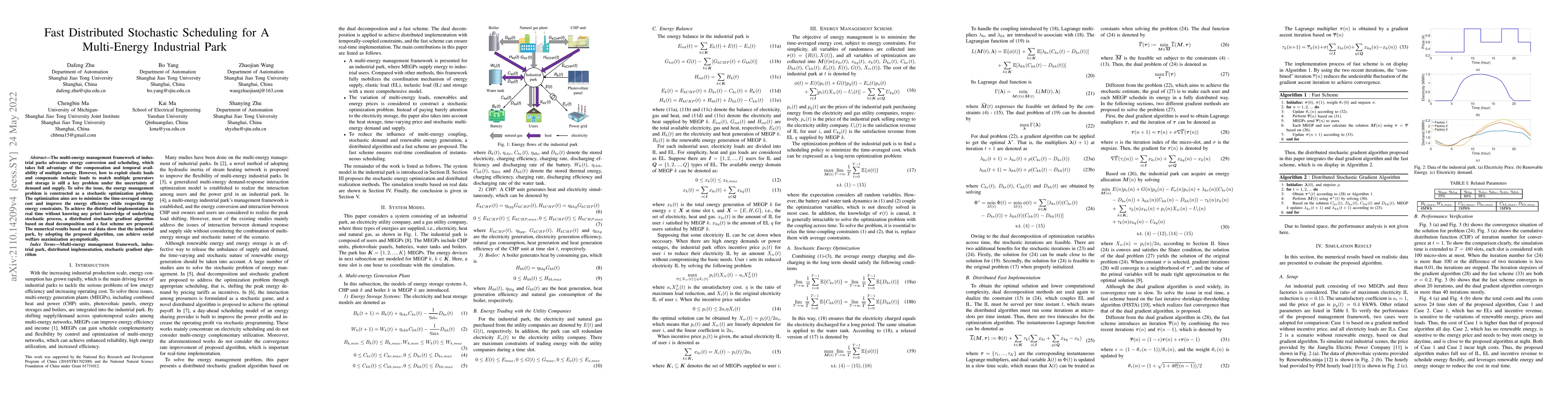 Thumbnail for Fast Distributed Stochastic Scheduling for A Multi-Energy Industrial
  Park