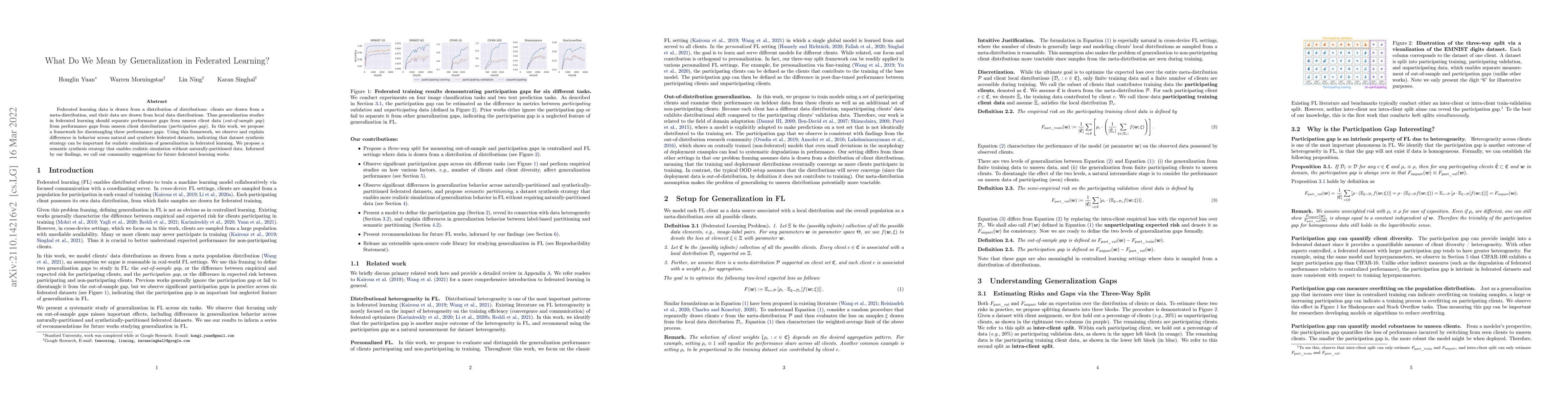 Thumbnail for What Do We Mean by Generalization in Federated Learning?