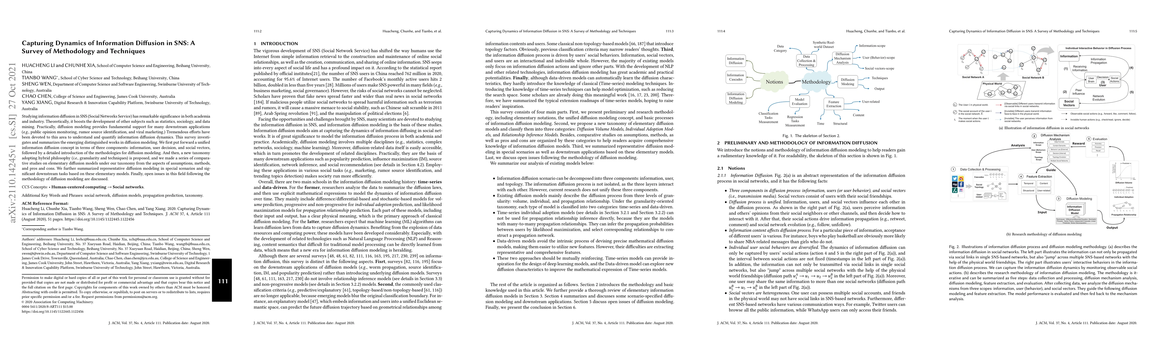 Thumbnail for Capturing Dynamics of Information Diffusion in SNS: A Survey of
  Methodology and Techniques