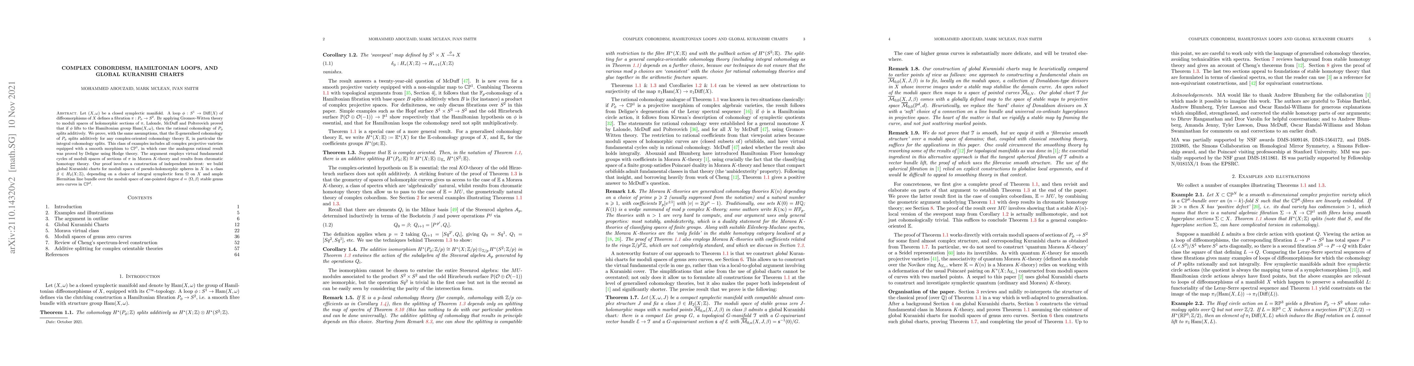 Thumbnail for Complex cobordism, Hamiltonian loops and global Kuranishi charts