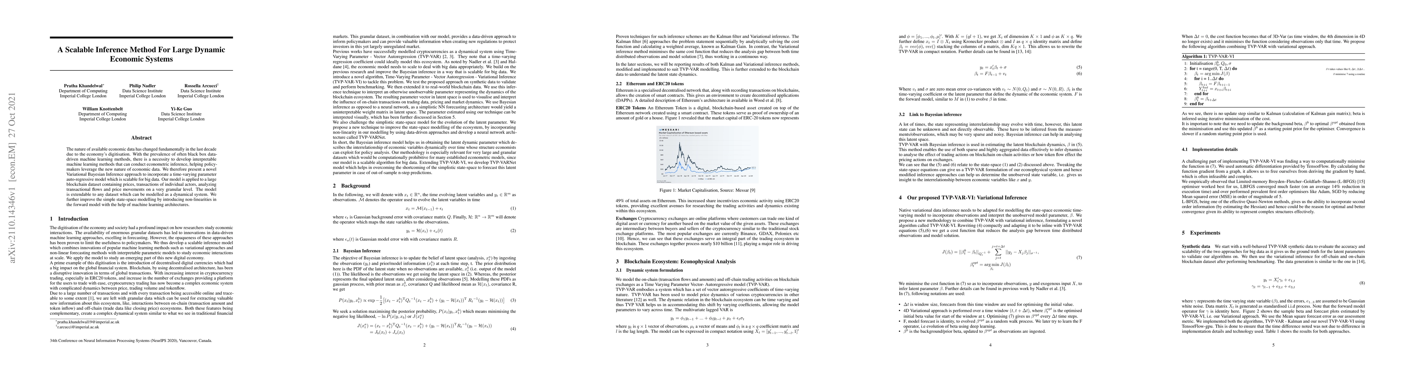 Thumbnail for A Scalable Inference Method For Large Dynamic Economic Systems