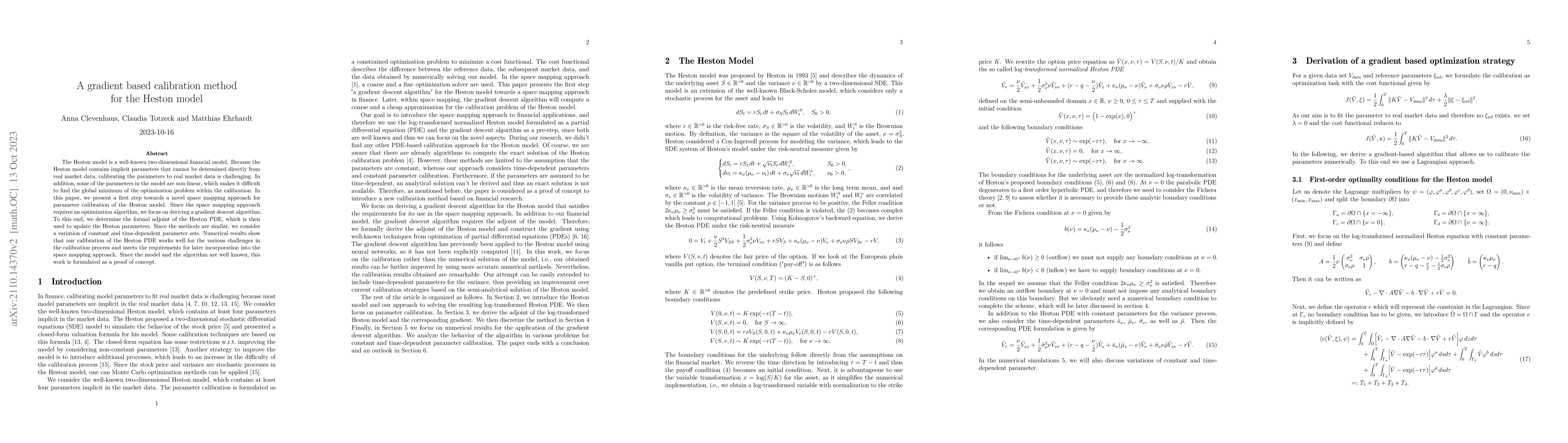 Thumbnail for A gradient based calibration method for the Heston model