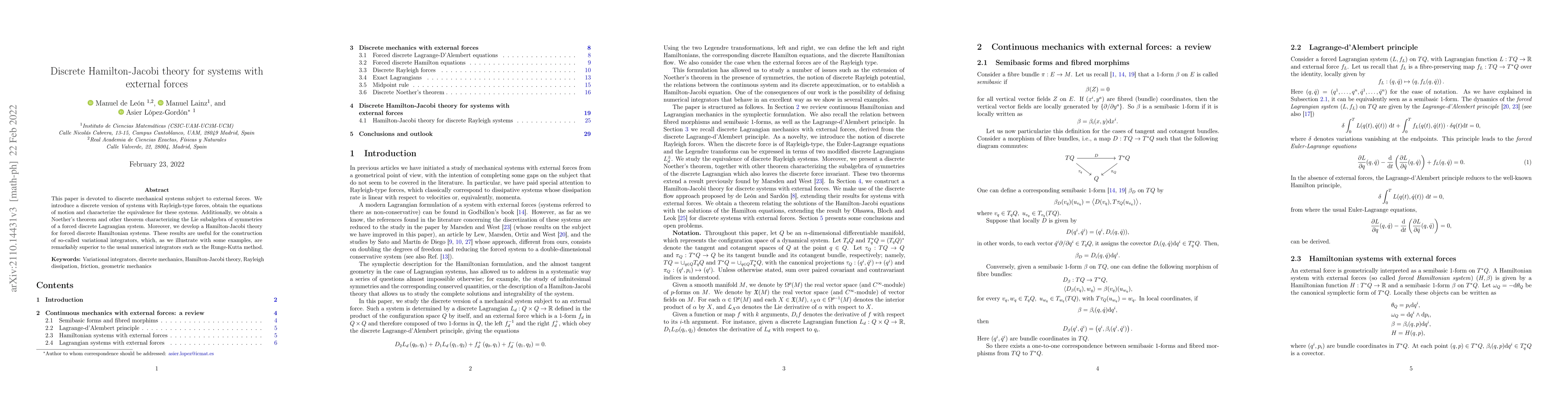 Thumbnail for Discrete Hamilton-Jacobi theory for systems with external forces