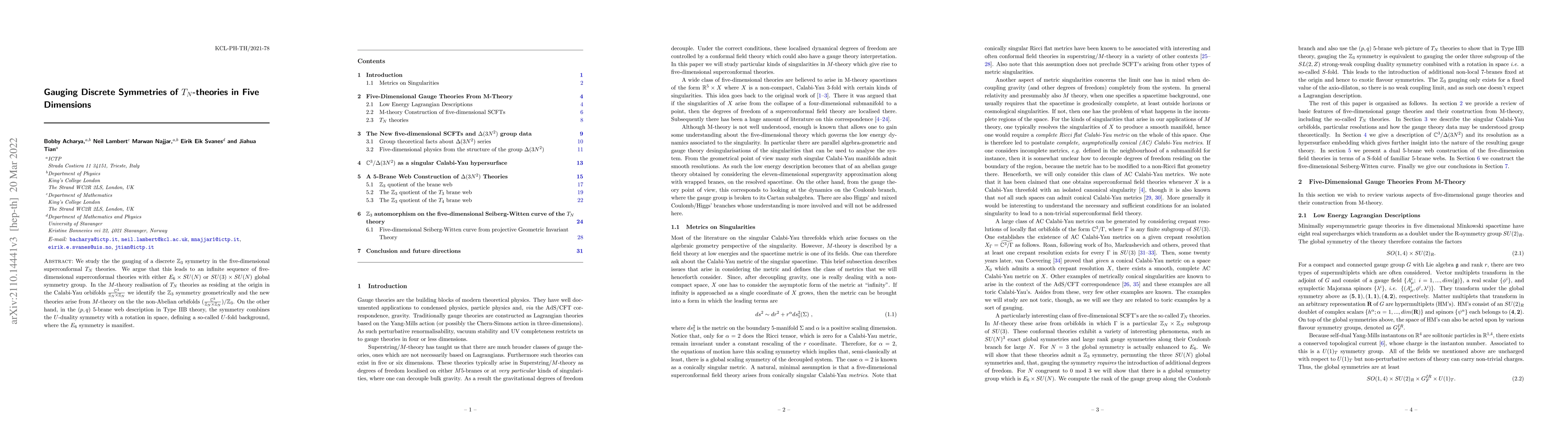 Thumbnail for Gauging Discrete Symmetries of $T_N$-theories in Five Dimensions