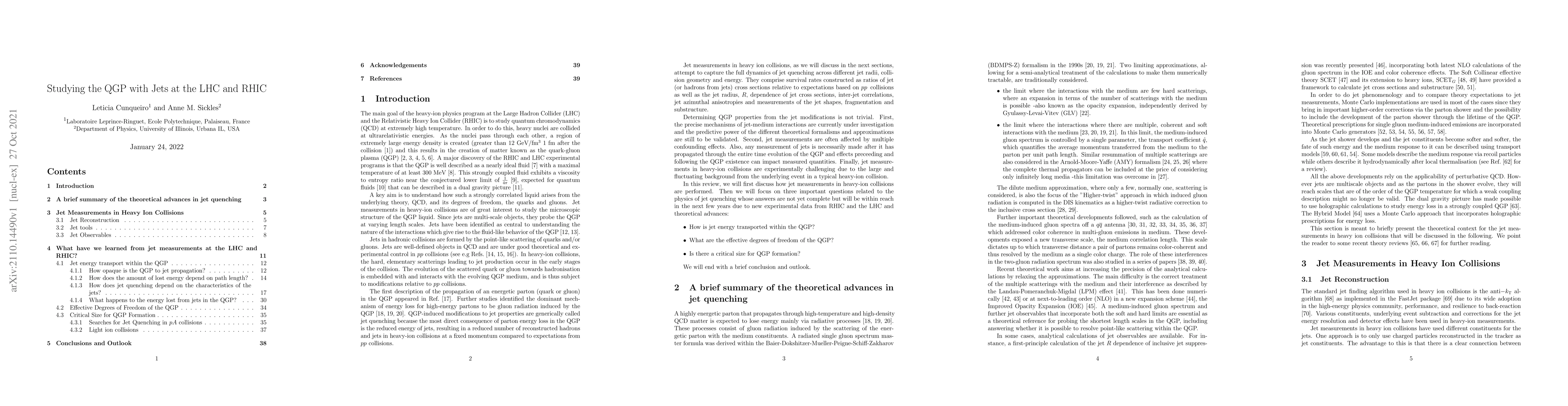 Thumbnail for Studying the QGP with Jets at the LHC and RHIC