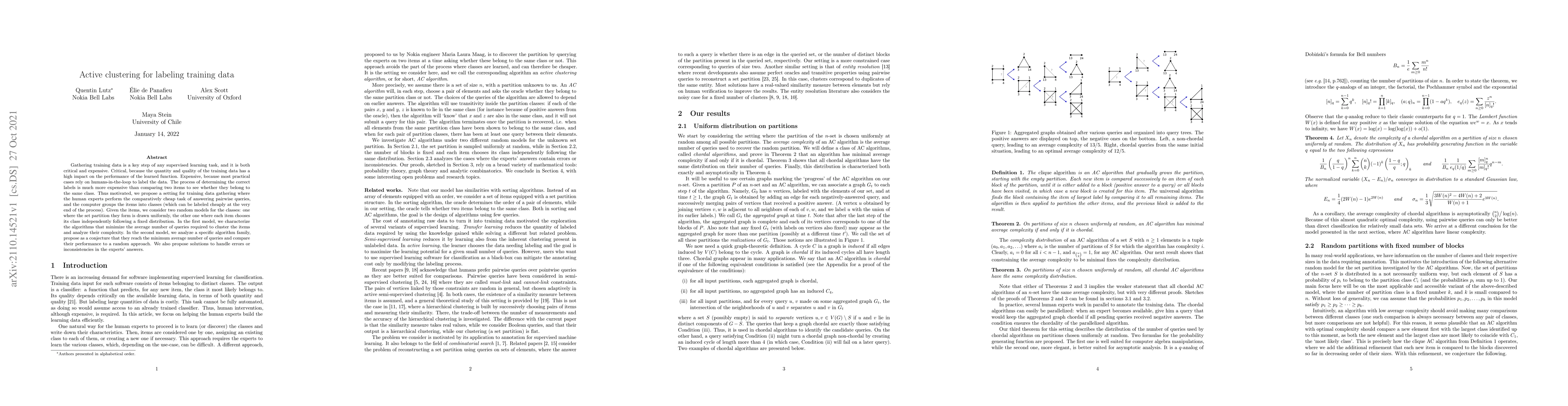 Thumbnail for Active clustering for labeling training data