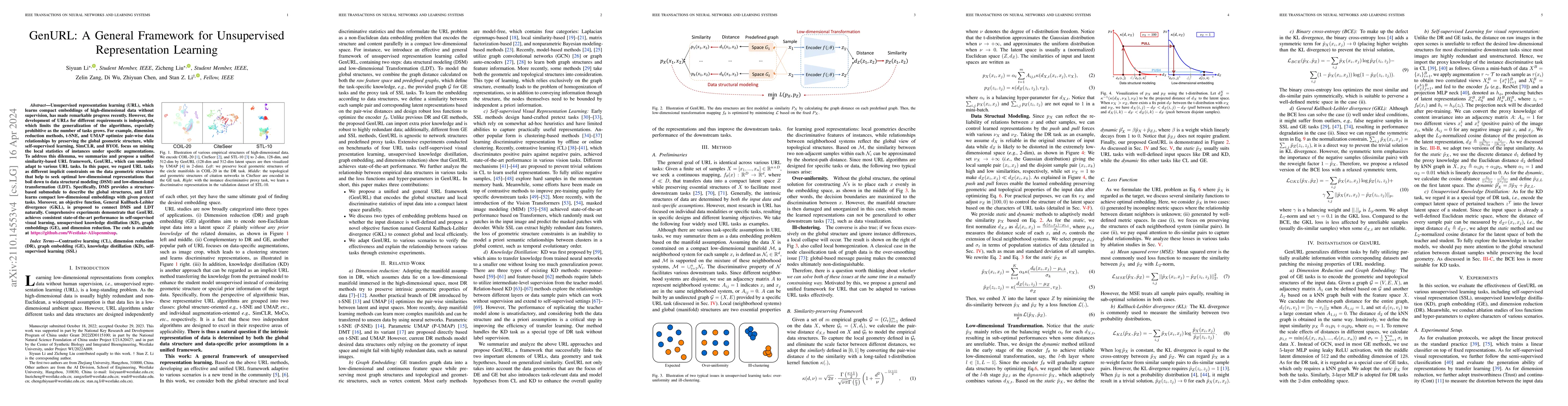 Thumbnail for GenURL: A General Framework for Unsupervised Representation Learning