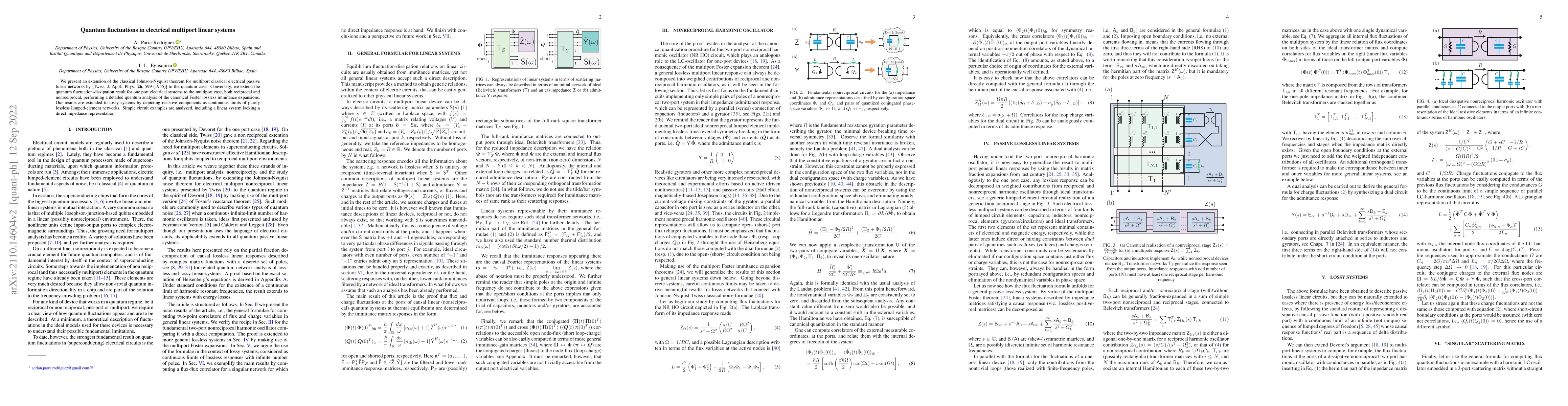 Thumbnail for Quantum Fluctuations in Electrical Multiport Linear Systems