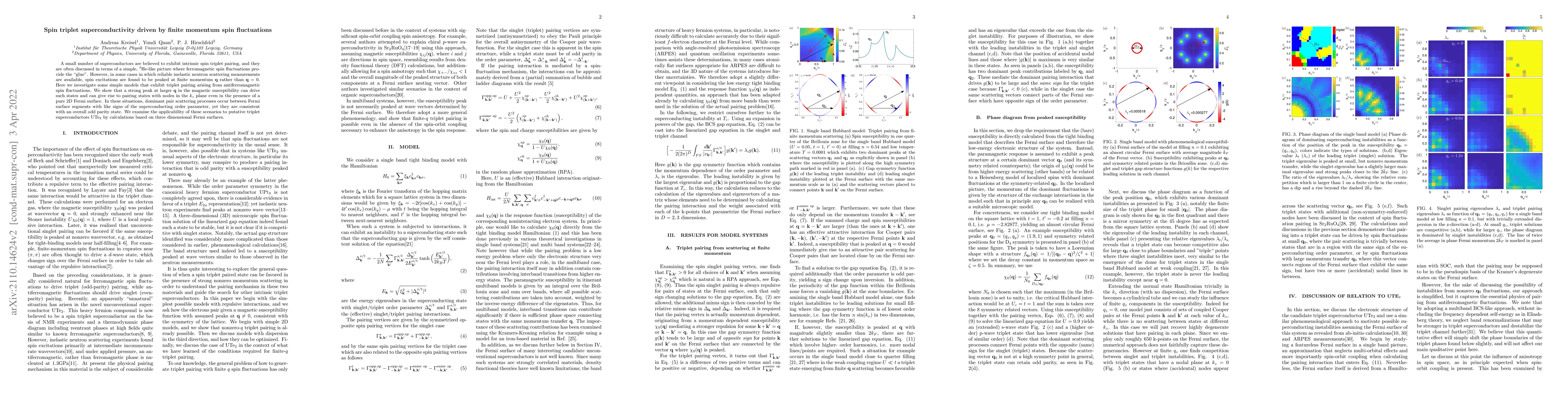 Thumbnail for Spin triplet superconductivity driven by finite momentum spin
  fluctuations
