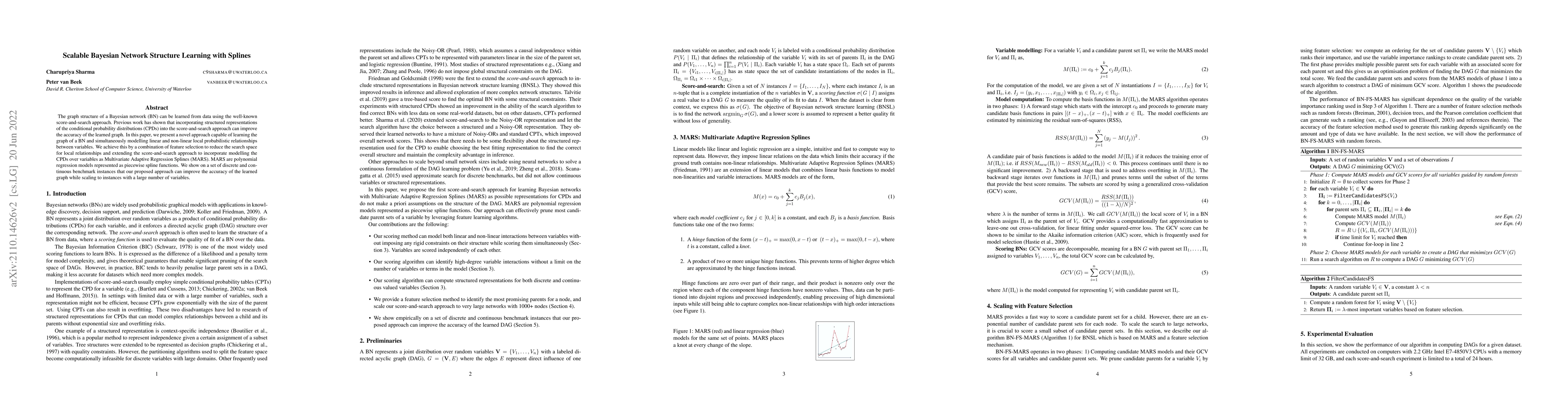 Thumbnail for Scalable Bayesian Network Structure Learning with Splines