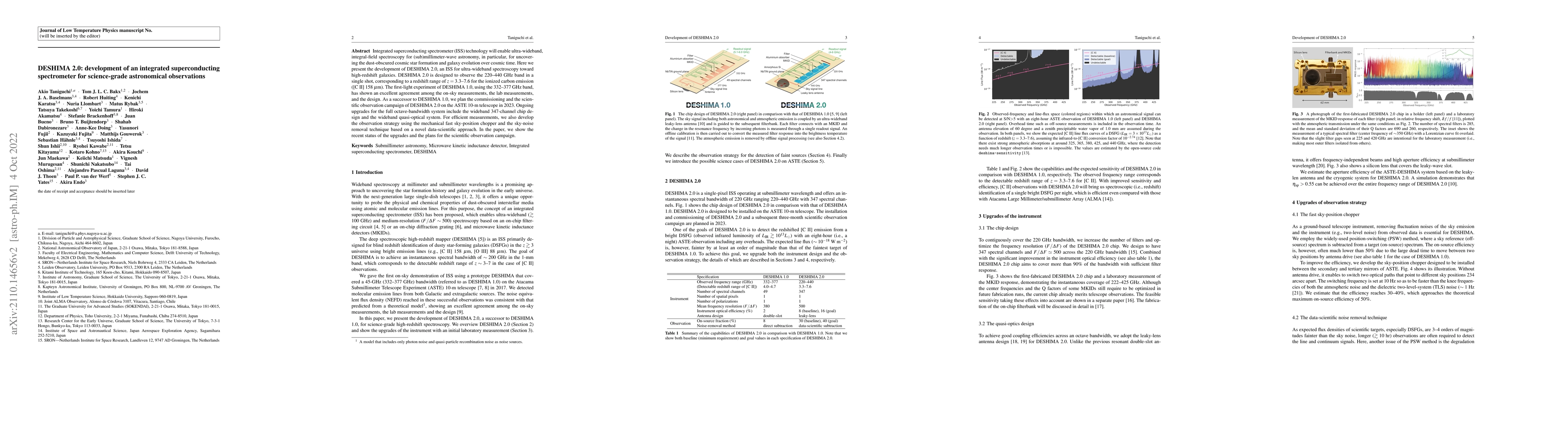 Thumbnail for DESHIMA 2.0: development of an integrated superconducting spectrometer
  for science-grade astronomical observations
