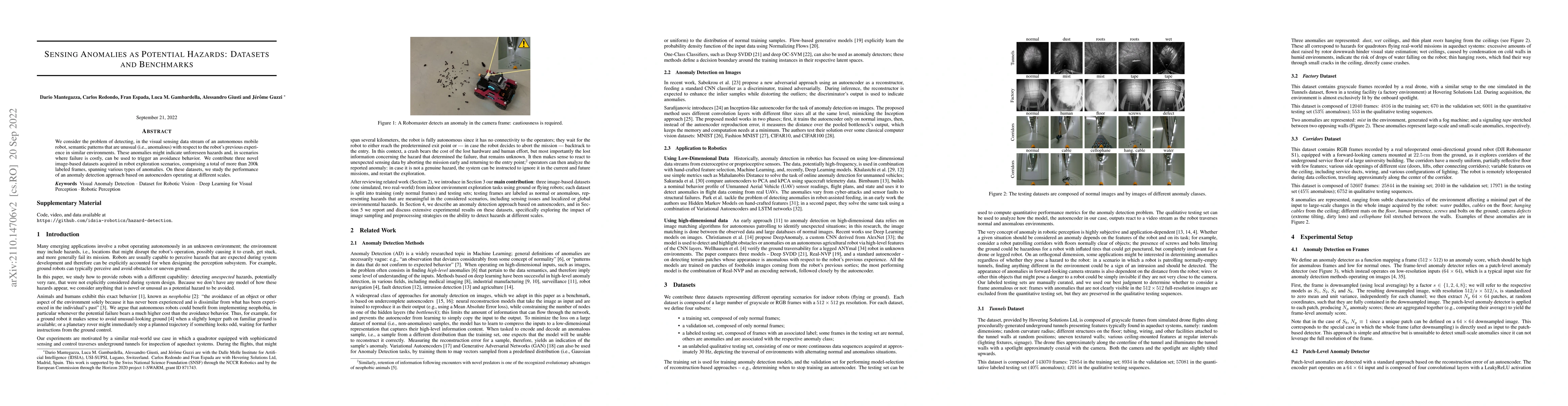 Thumbnail for Sensing Anomalies as Potential Hazards: Datasets and Benchmarks