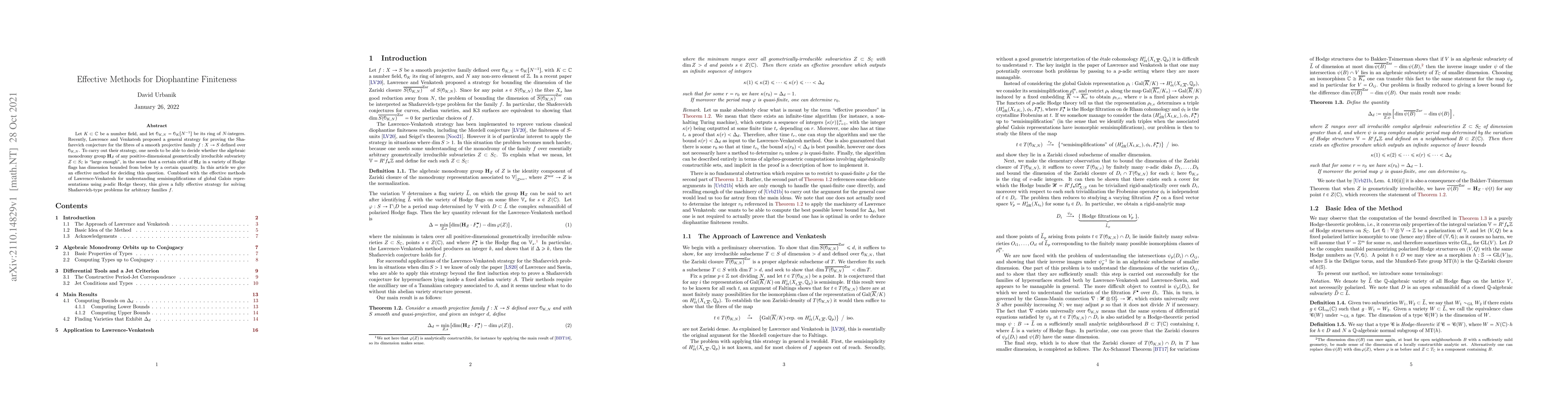 Thumbnail for Effective Methods for Diophantine Finiteness