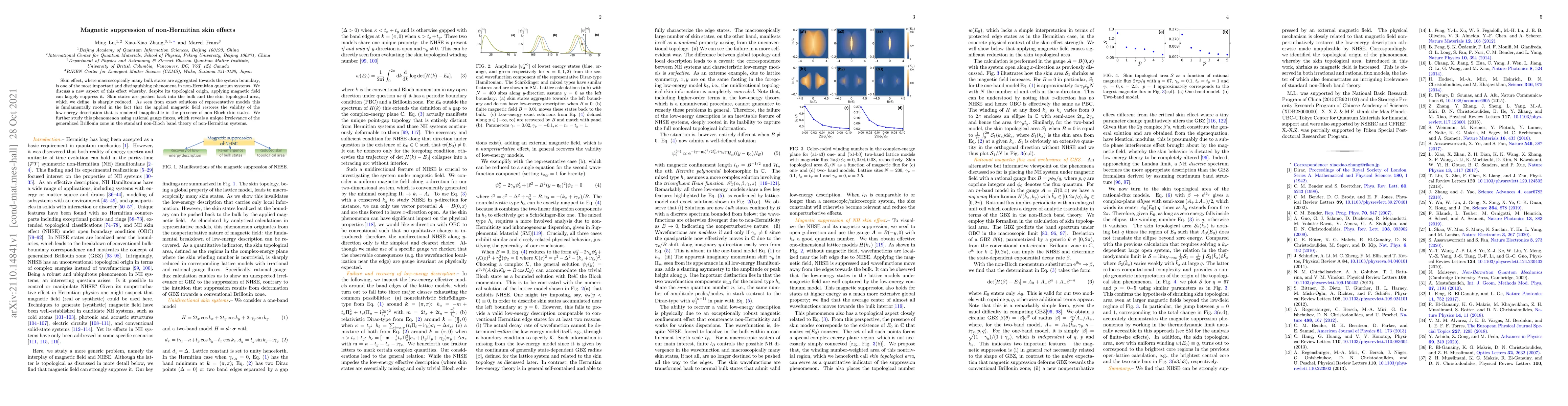 Thumbnail for Magnetic suppression of non-Hermitian skin effects