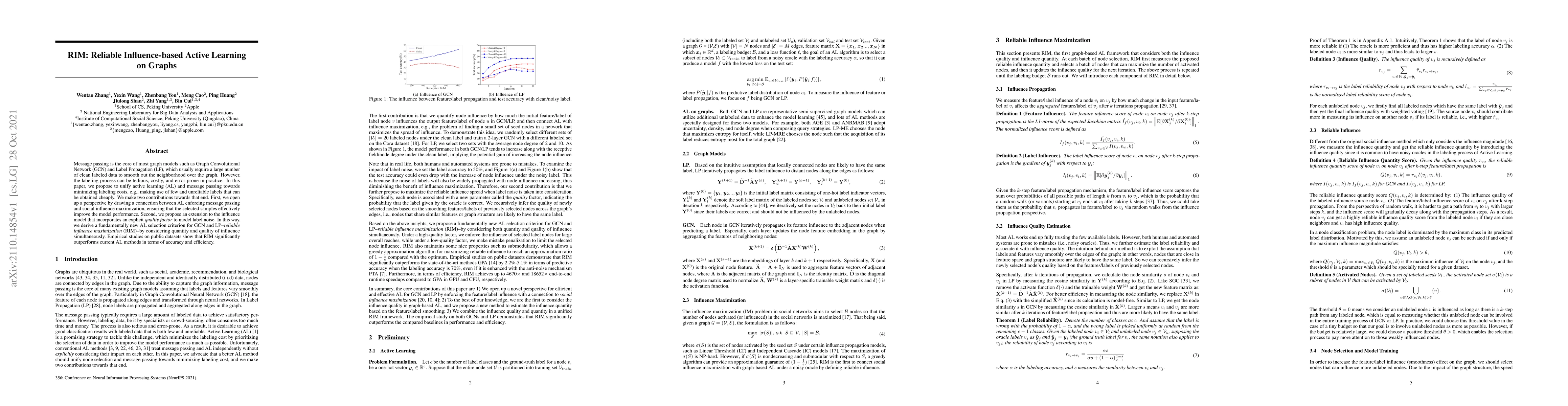 Thumbnail for RIM: Reliable Influence-based Active Learning on Graphs
