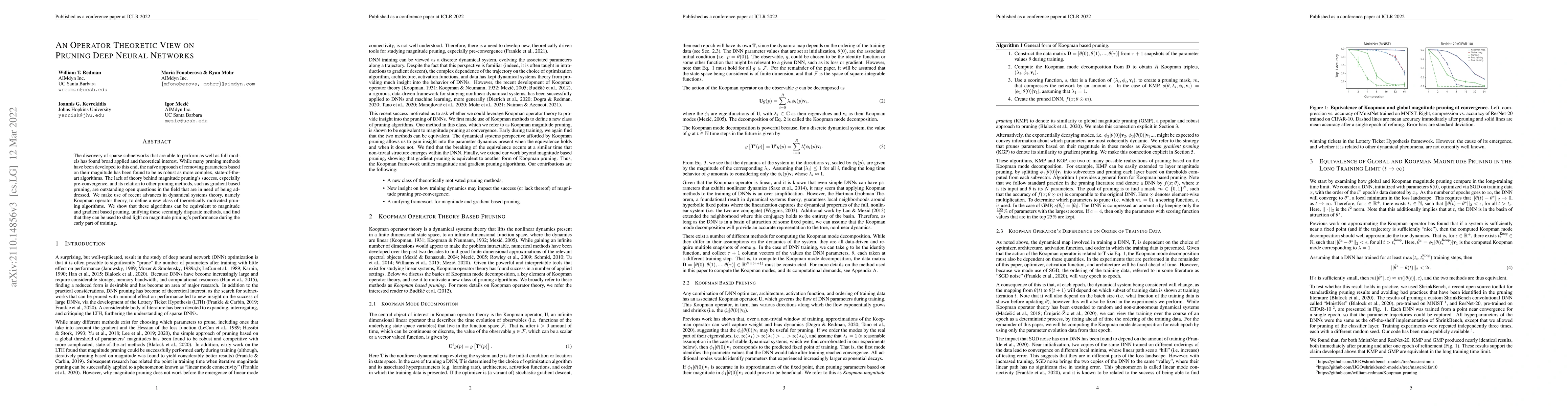 Thumbnail for An Operator Theoretic View on Pruning Deep Neural Networks