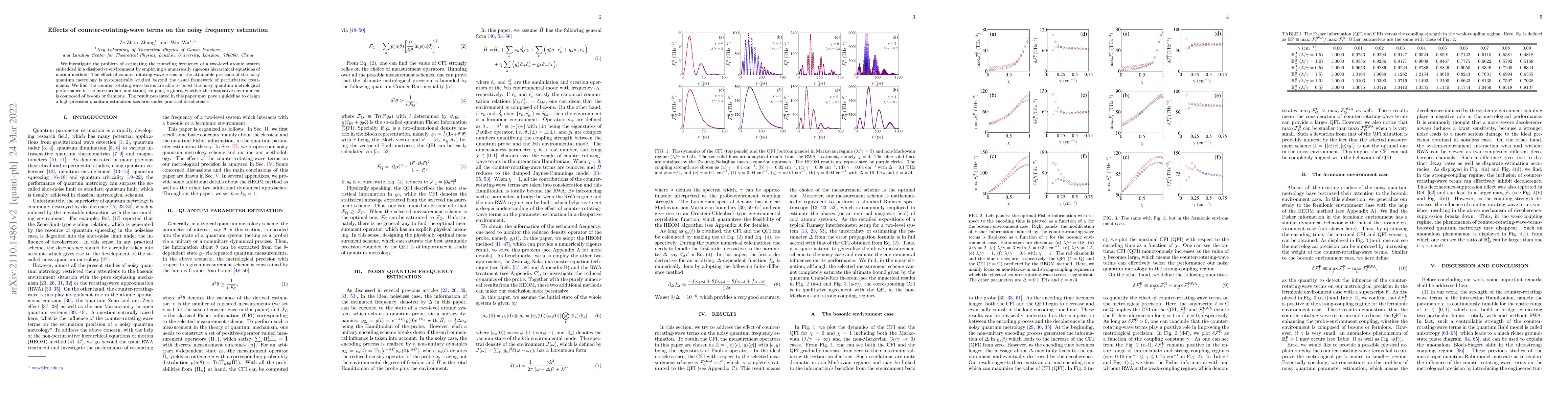 Thumbnail for Effects of counter-rotating-wave terms on the noisy frequency estimation