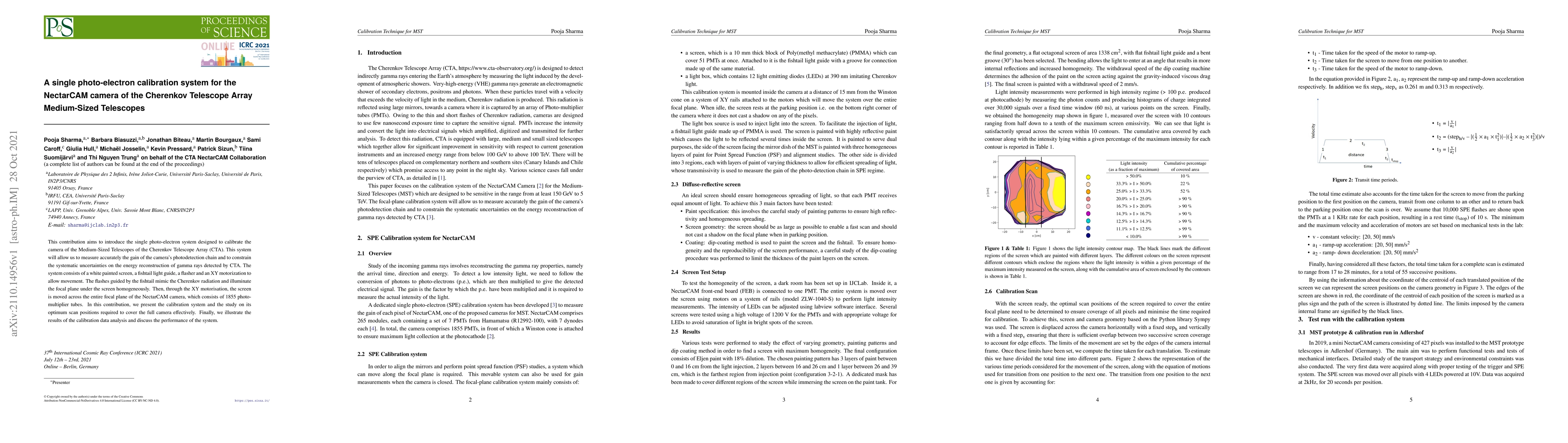 Thumbnail for A single photo-electron calibration system for theNectarCAM camera of
  the Cherenkov Telescope ArrayMedium-Sized Telescopes