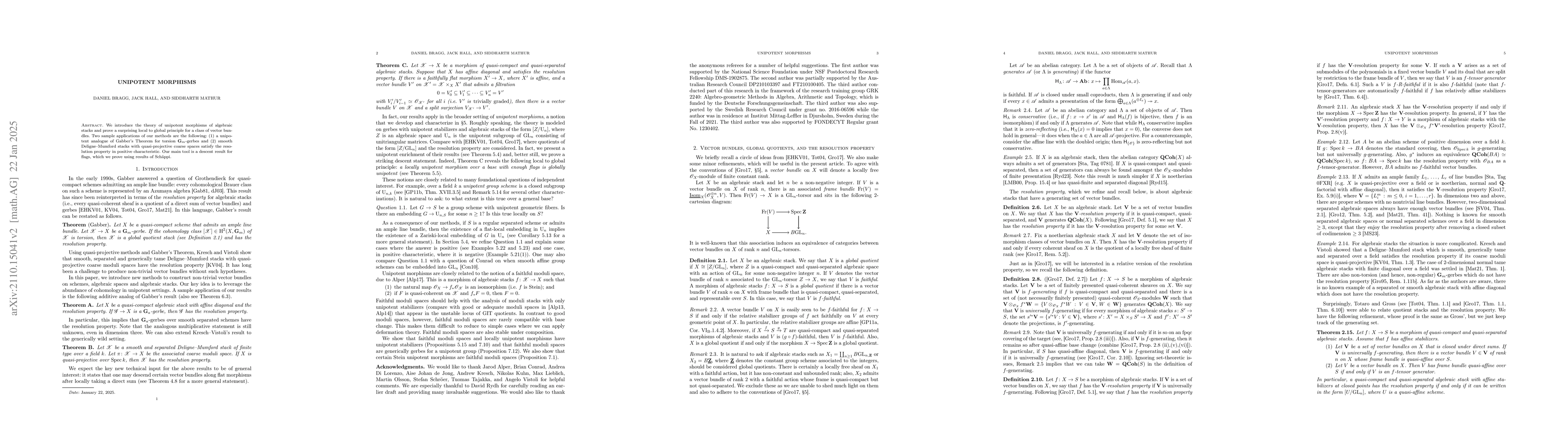 Thumbnail for Unipotent morphisms