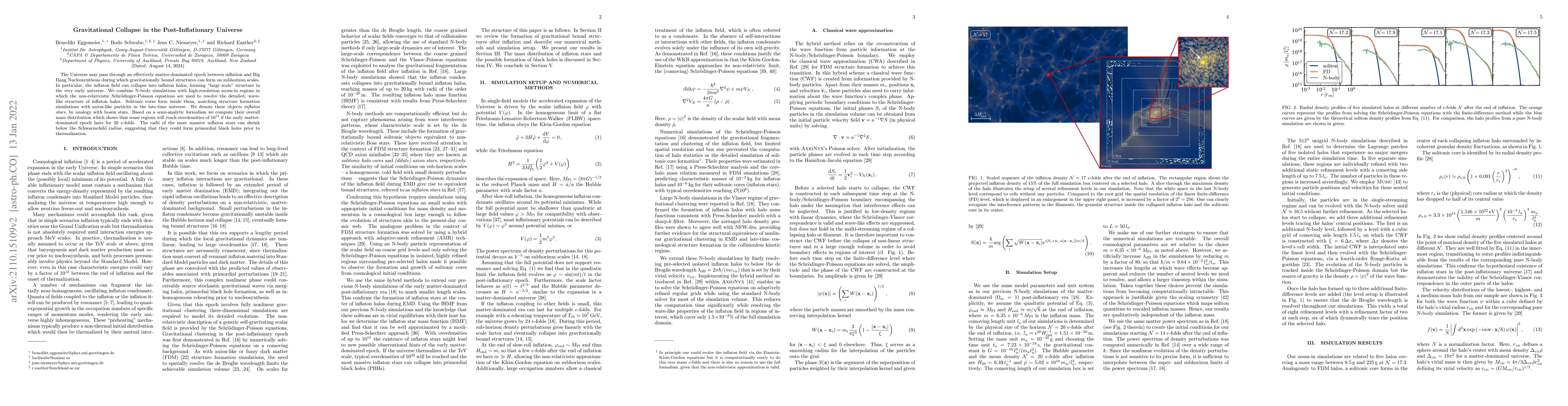 Thumbnail for Gravitational Collapse in the Post-Inflationary Universe