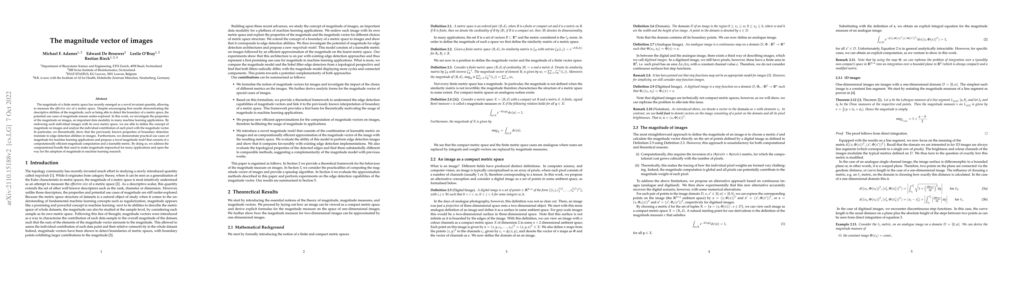 Thumbnail for The magnitude vector of images