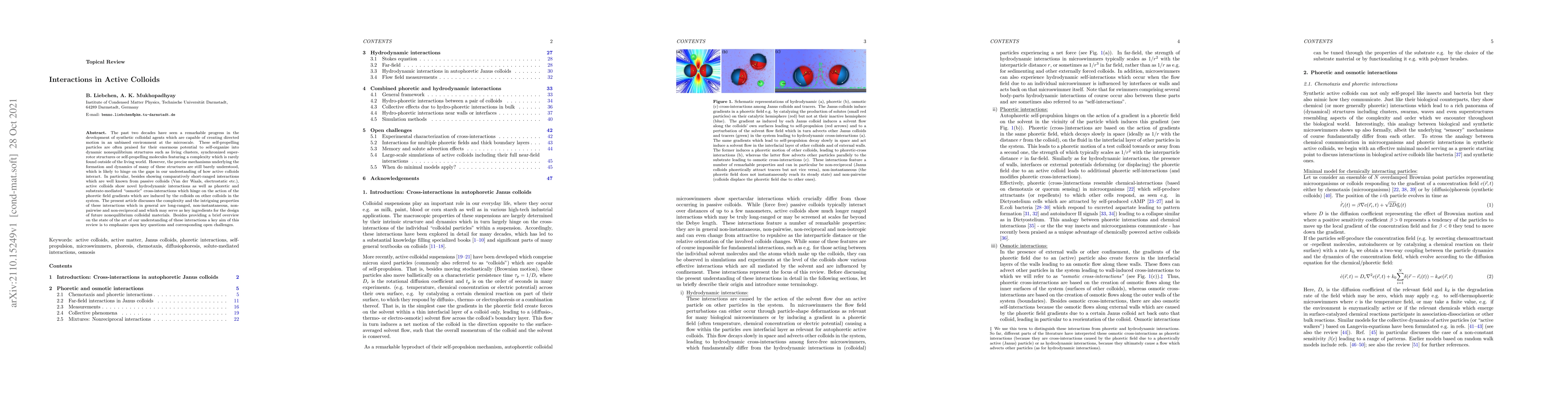 Thumbnail for Interactions in Active Colloids