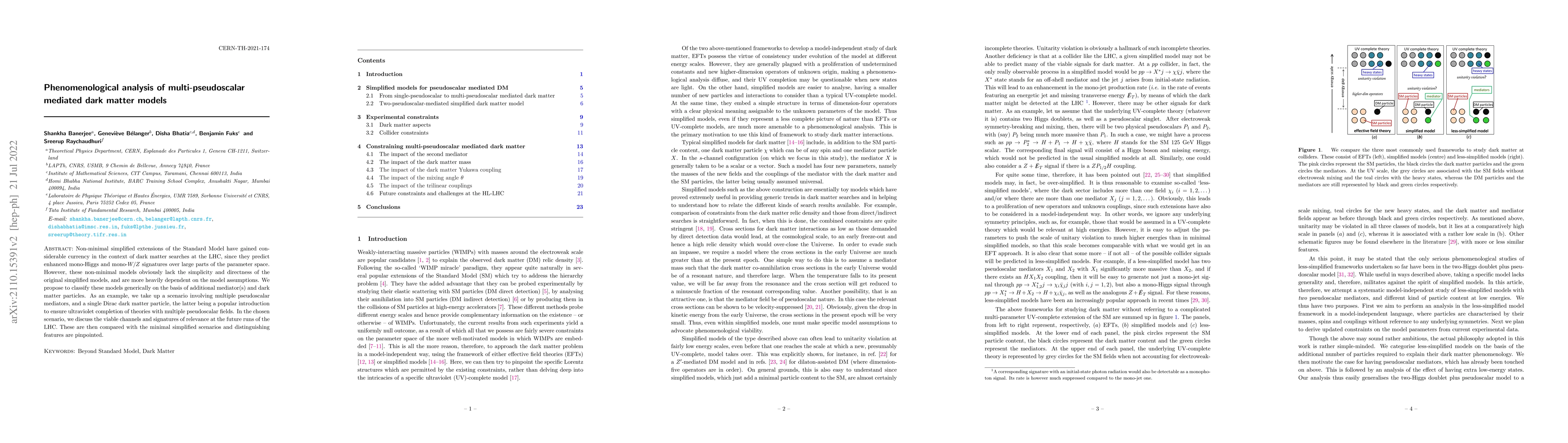 Thumbnail for Phenomenological analysis of multi-pseudoscalar mediated dark matter
  models
