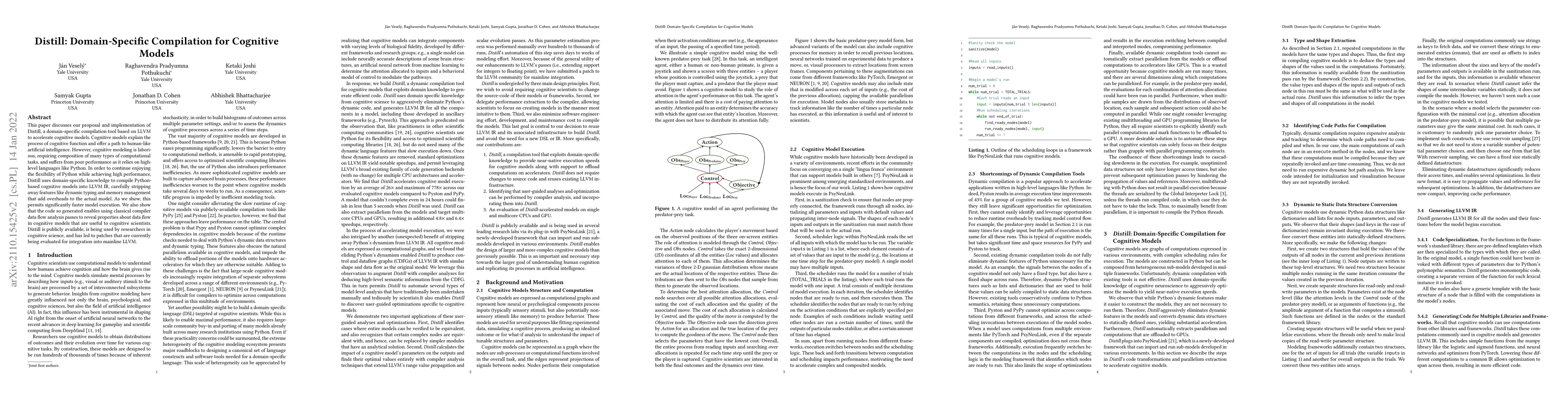 Thumbnail for Distill: Domain-Specific Compilation for Cognitive Models