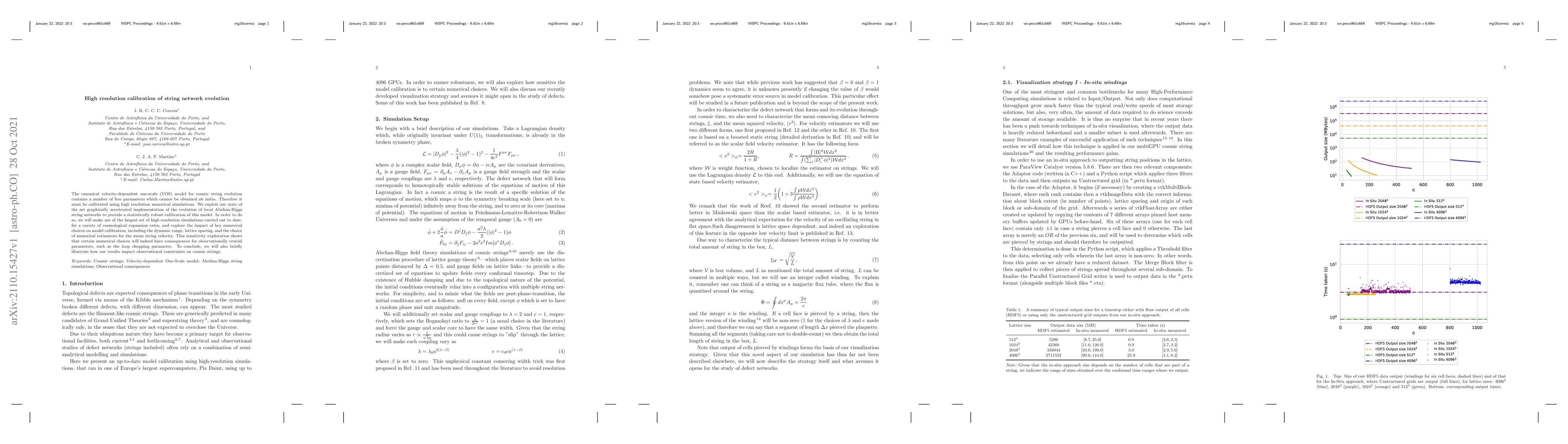 Thumbnail for High resolution calibration of string network evolution