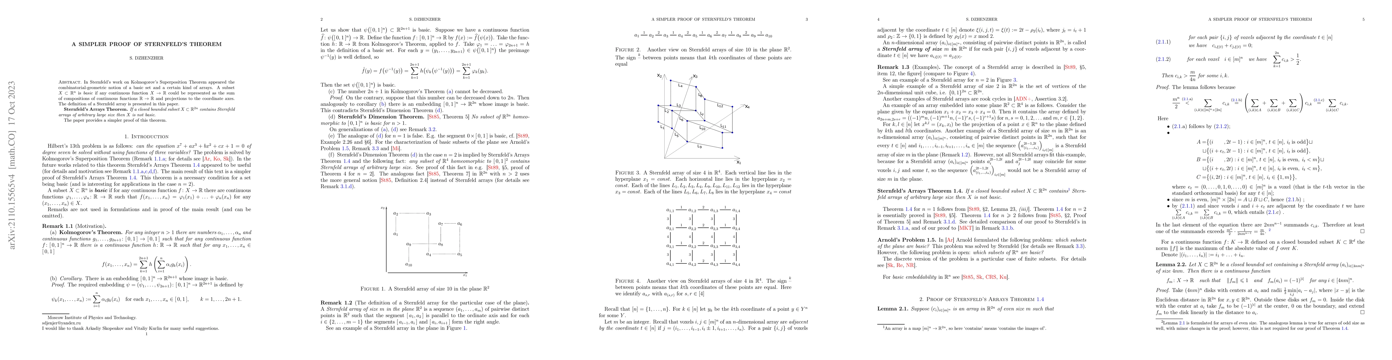 Thumbnail for A simpler proof of Sternfeld's Theorem