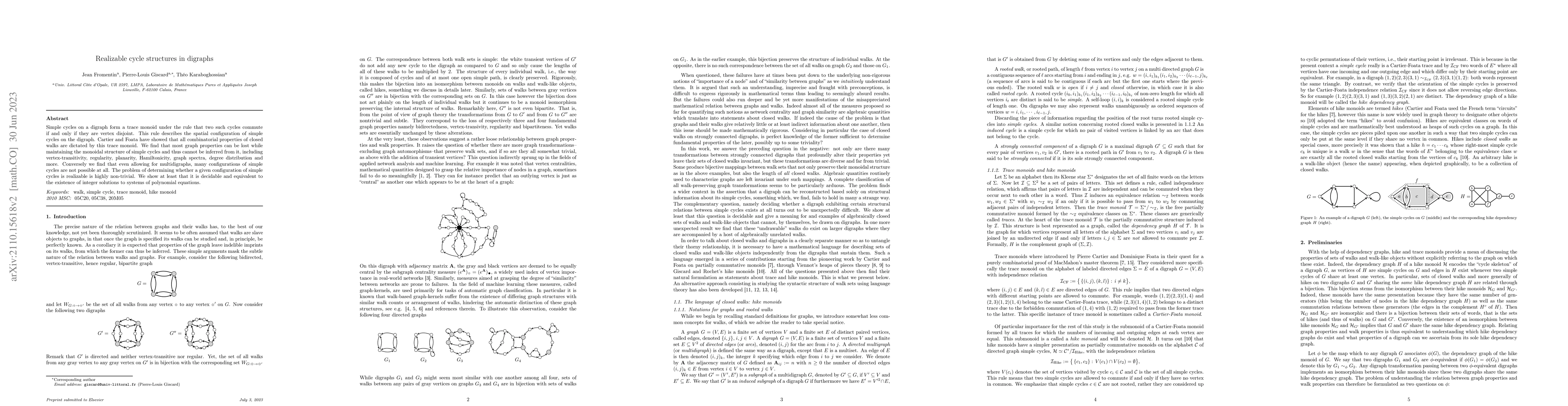 Thumbnail for Realizable cycle structures in digraphs