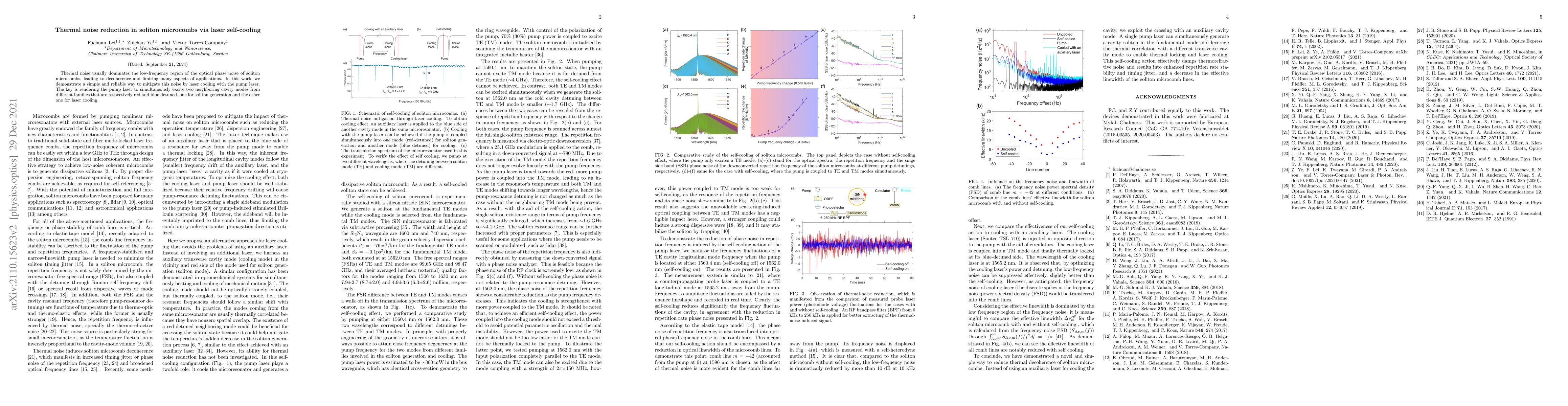 Thumbnail for Thermal noise reduction in soliton microcombs via laser self-cooling