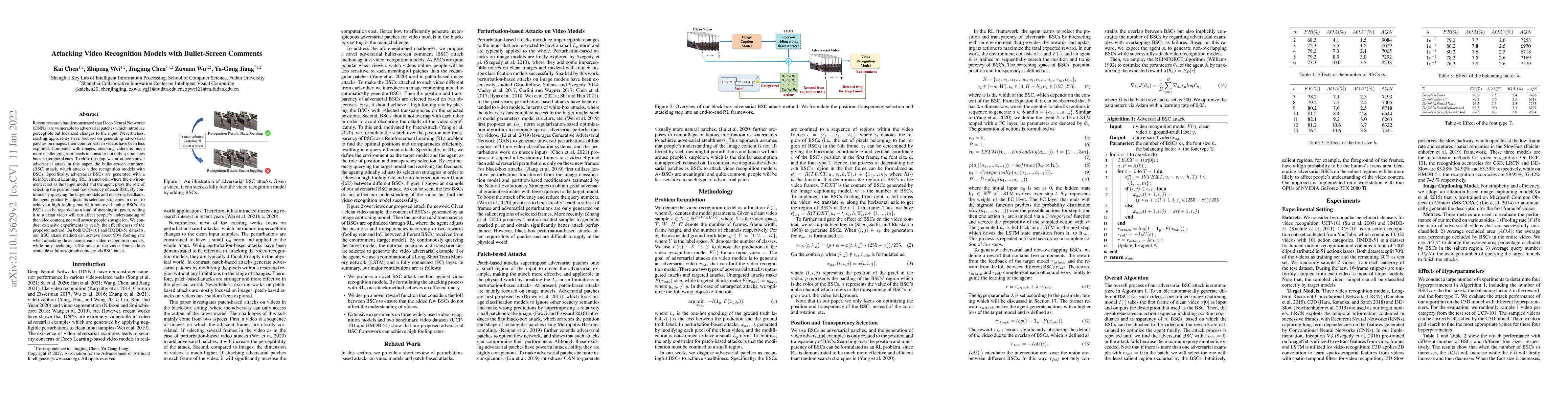 Thumbnail for Attacking Video Recognition Models with Bullet-Screen Comments