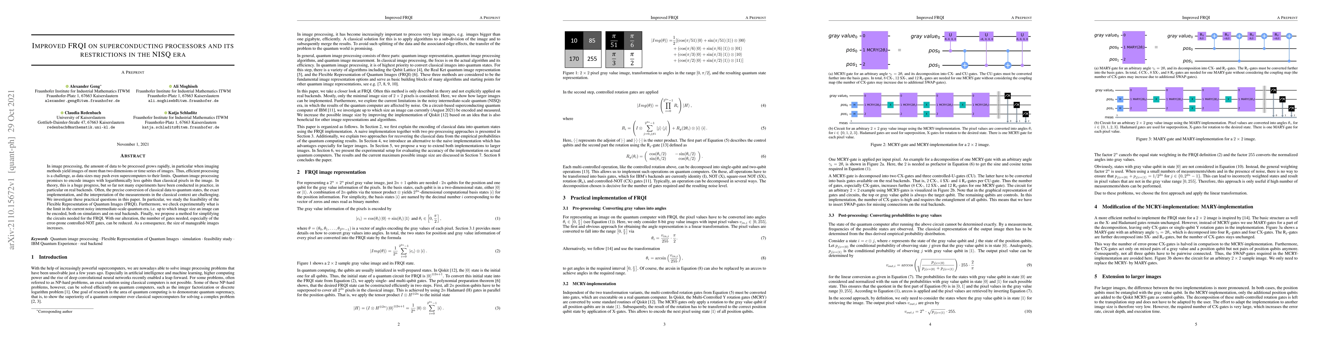 Thumbnail for Improved FRQI on superconducting processors and its restrictions in the
  NISQ era