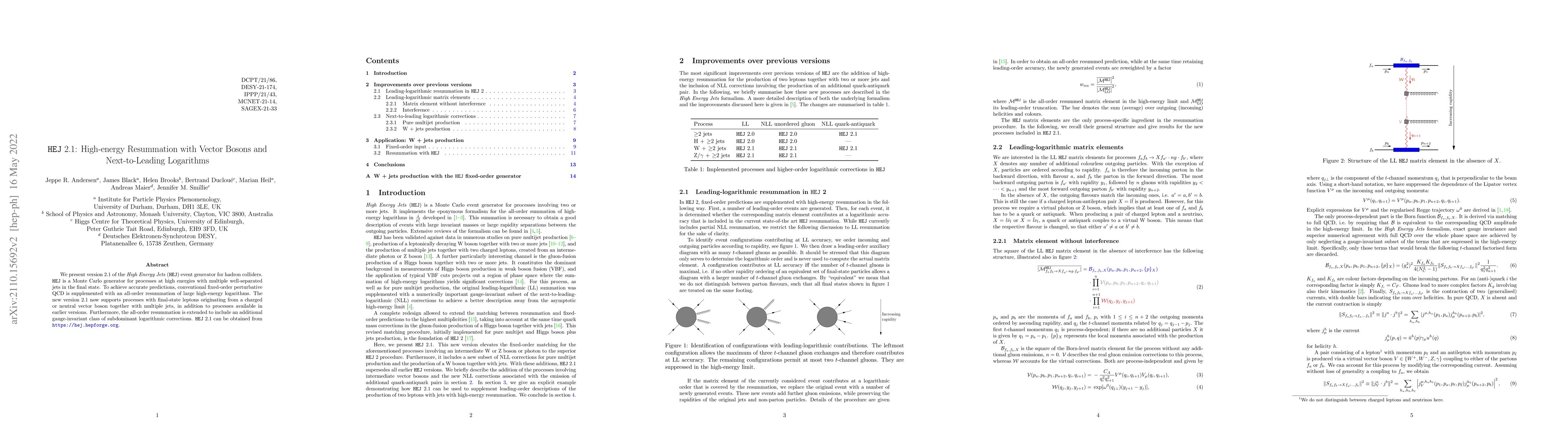 Thumbnail for HEJ 2.1: High-energy Resummation with Vector Bosons and Next-to-Leading
  Logarithms