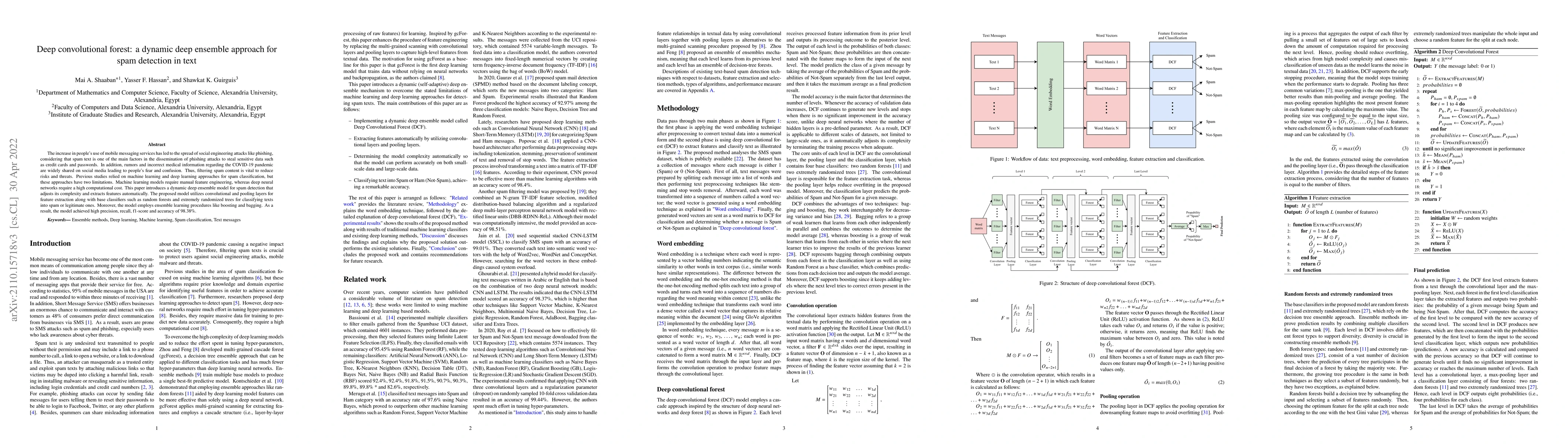 Thumbnail for Deep convolutional forest: a dynamic deep ensemble approach for spam
  detection in text