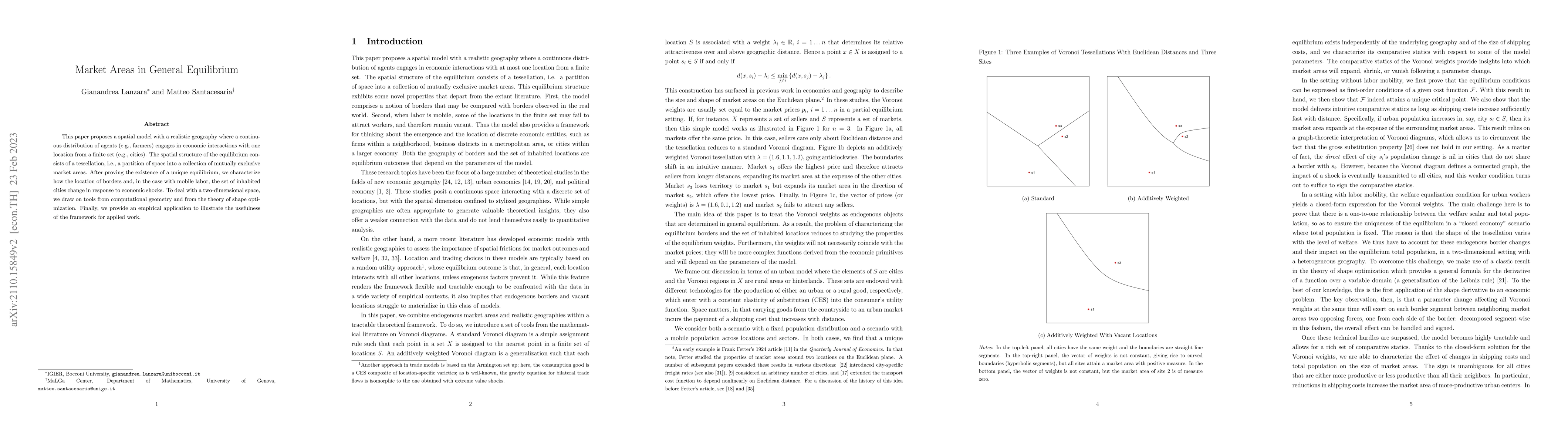 Thumbnail for Market Areas in General Equilibrium