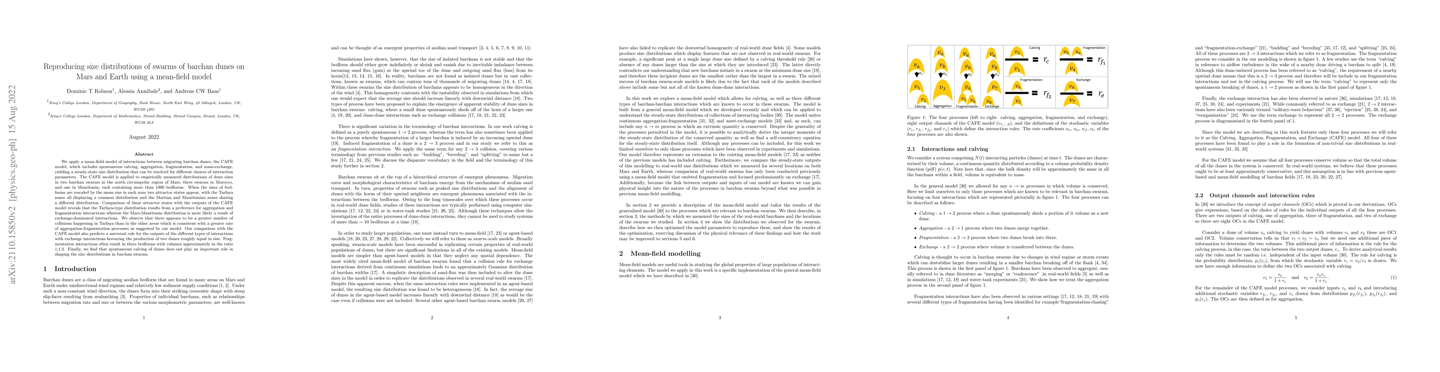 Thumbnail for Reproducing size distributions of swarms of barchan dunes on Mars and
  Earth using a mean-field model