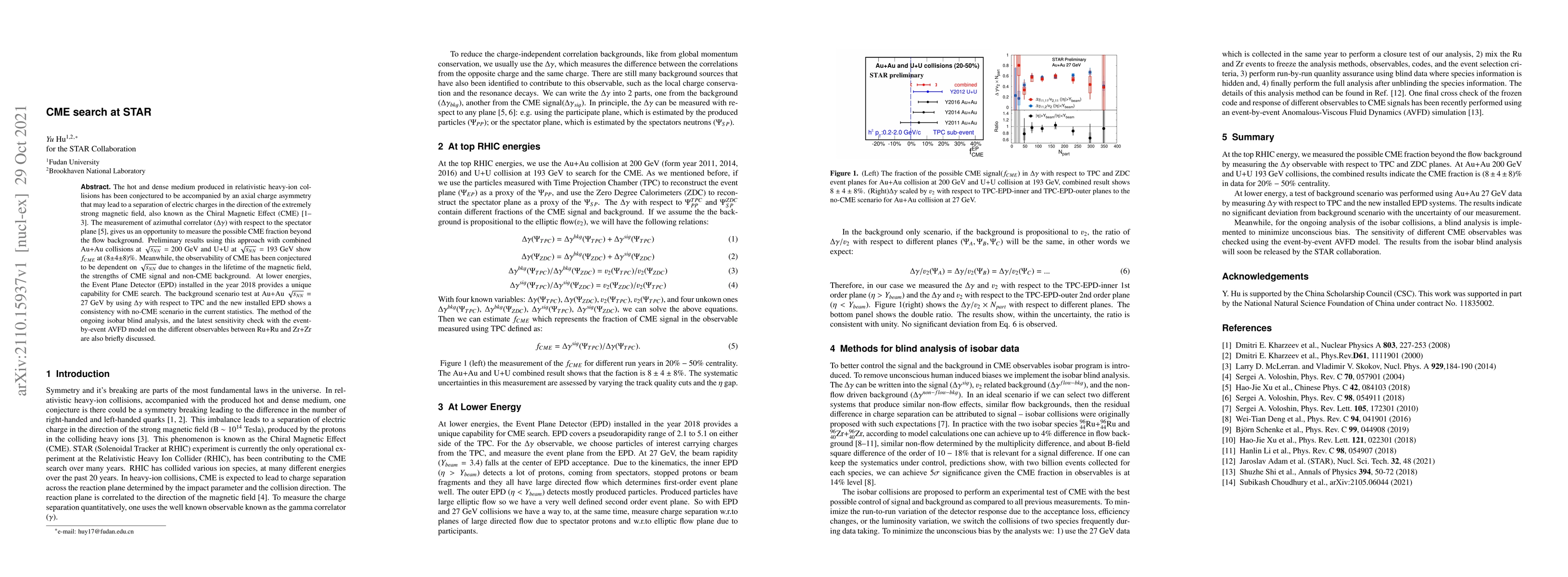 Thumbnail for CME search at STAR