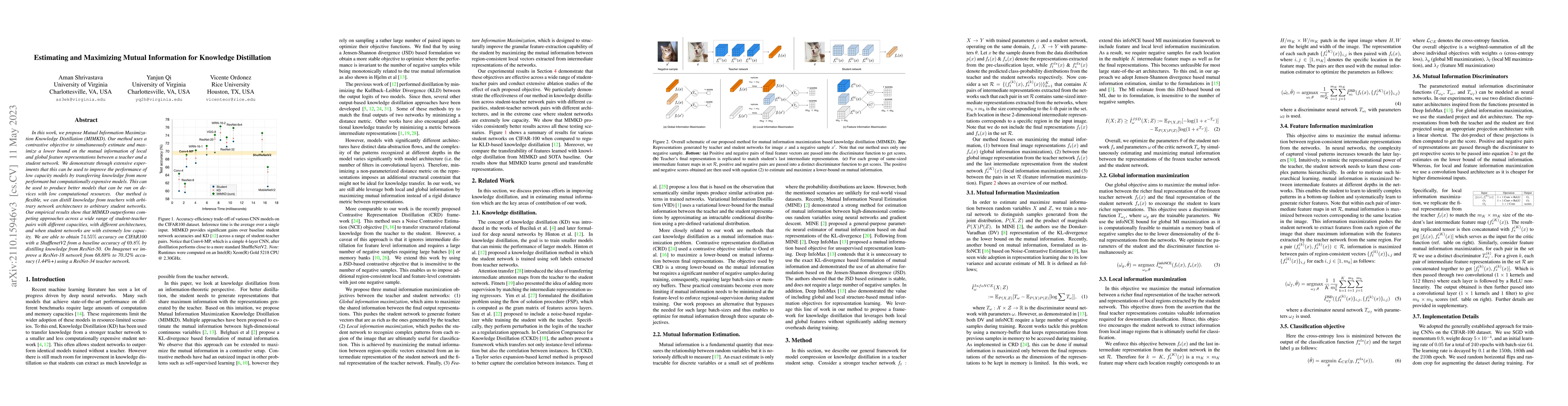 Thumbnail for Estimating and Maximizing Mutual Information for Knowledge Distillation