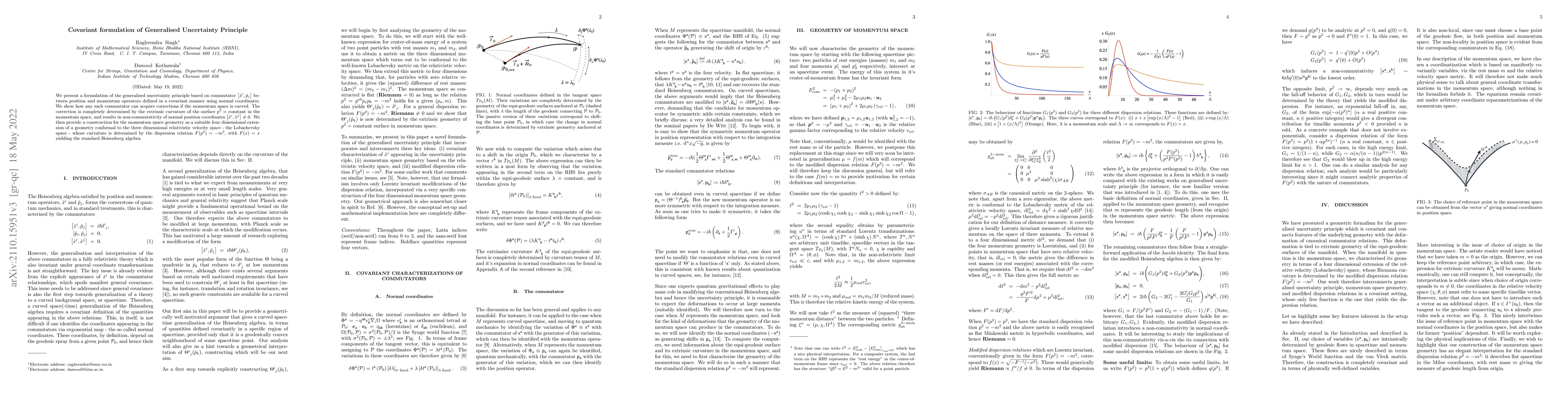 Thumbnail for Covariant formulation of Generalised Uncertainty Principle